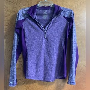 Danskin Now Purple athletic quarter zip